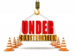 Under Construction 3d Illustration Stock Photo