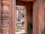 Banteay Sreii Temple Stock Photo