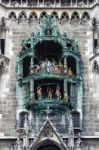 The Rathaus-glockenspiel In Munich Stock Photo