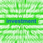 Investment Word Means Lending And Investing For Return Stock Photo