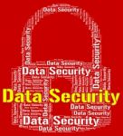 Data Security Indicates Protected Login And Privacy Stock Photo
