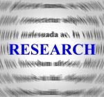 Research Definition Represents Gathering Data And Analyse Stock Photo