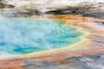 Grand Prismatic Spring Stock Photo