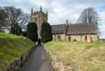View Of St. Peter's Church In Upper Slaughter Stock Photo