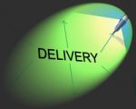 Delivery Distribution Represents Supply Chain And Package Stock Photo