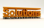 Written Solutions Vs. Problems Stock Photo