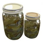 Canned Sweet Pickles Stock Photo