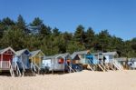 Wells Next The Sea, Norfolk/uk - June 3 : Some Brightly Coloured Stock Photo