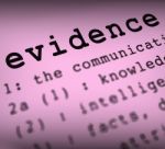 Evidence Definition Means Crime Scene Investigation And Police R Stock Photo