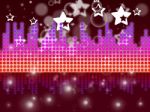 Soundwaves Background Shows Music Singing And Melody Stock Photo