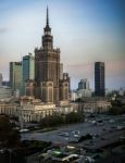 Palace Of Culture And Science In Warsaw Poland Stock Photo