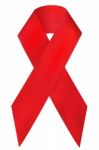 AIDS Awareness Ribbon Stock Photo