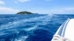 Travel By Speed Boat On The Sea Stock Photo