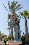 Statue Of Hercules At Puerto Banus Stock Photo
