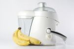 Fruit Blender With Bananas Stock Photo