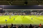 Pre Match Warm Up At Craven Cottage Stock Photo