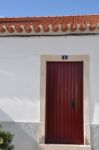 Portuguese House Door Stock Photo