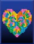 Tetris Heart Stock Photo
