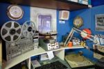 Radio Caroline Setup In The Motor Museum At Bourton-on-the-water Stock Photo