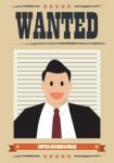 Wanted Businessman Stock Photo