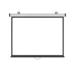 Blank Projector Screen Isolated For Presentation In Business Stock Photo