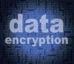 Data Encryption Represents Cryptography Protect And Login Stock Photo