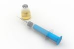 Syringe And Medicine Stock Photo