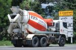 Cement Truck Of Pps Concrete Company Stock Photo