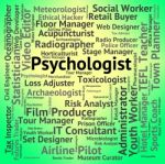Psychologist Job Shows Employee Disorders And Hire Stock Photo