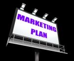 Marketing Plan Sign Refers To Financial And Sales Objectives Stock Photo