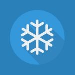 Weather Flat Icon. Snowflake Stock Photo