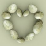 Spa Stones Indicates Valentine's Day And Healthy Stock Photo