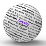 Loyalty Sphere Definition Shows Honest Fidelity And Reliability Stock Photo