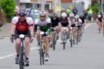 Cyclists Participating In The Velethon Cycling Event In Cardiff Stock Photo