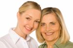 Mother And Doughter Adult Young Stock Photo