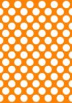 Orange Polka Dots Stock Photo