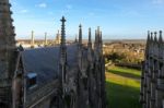 Exterior View Of Ely Cathedral Roofline Stock Photo