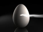 3d Image Of A Egg Getting Broken By A Light Stock Photo