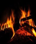 Abstract Fire Background Stock Photo