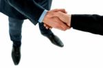 Hand Shake Between A Business People Stock Photo