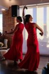 Calahonda, Andalucia/spain - July 3 : Flamenco Dancing At Calaho Stock Photo