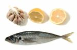 Raw Short Mackerel Fish Stock Photo