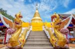 Pra Thad Doi Khum Temple In Chiangmai,  Thailand Stock Photo