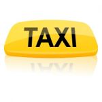 Taxi Sign Stock Photo