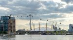 View Of The O2 Building And The London Cable Car Stock Photo