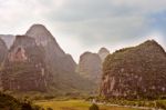 View At Karst Mountains Near Guilin In China Stock Photo