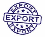 Export Stamp Stock Photo