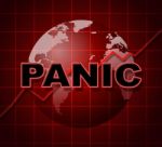 Panic Graph Represents Infograph Anxiety And Diagram Stock Photo