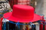 Granada, Andalucia/spain - May 7 : Red Hat For Sale In Granada S Stock Photo