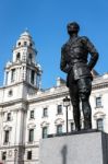 Statue Of Jan Christian Smuts In Parliament Square London Stock Photo